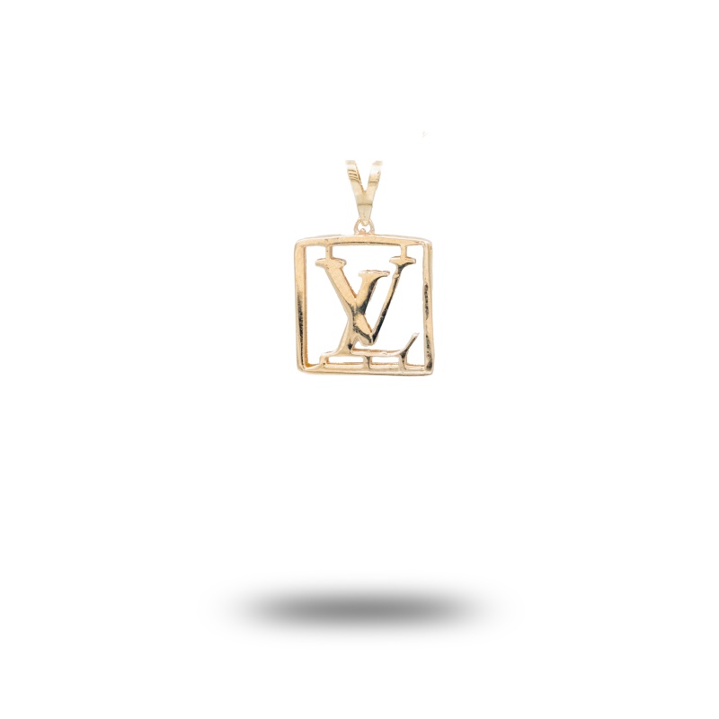 آویز طلا زنانه طرح LV